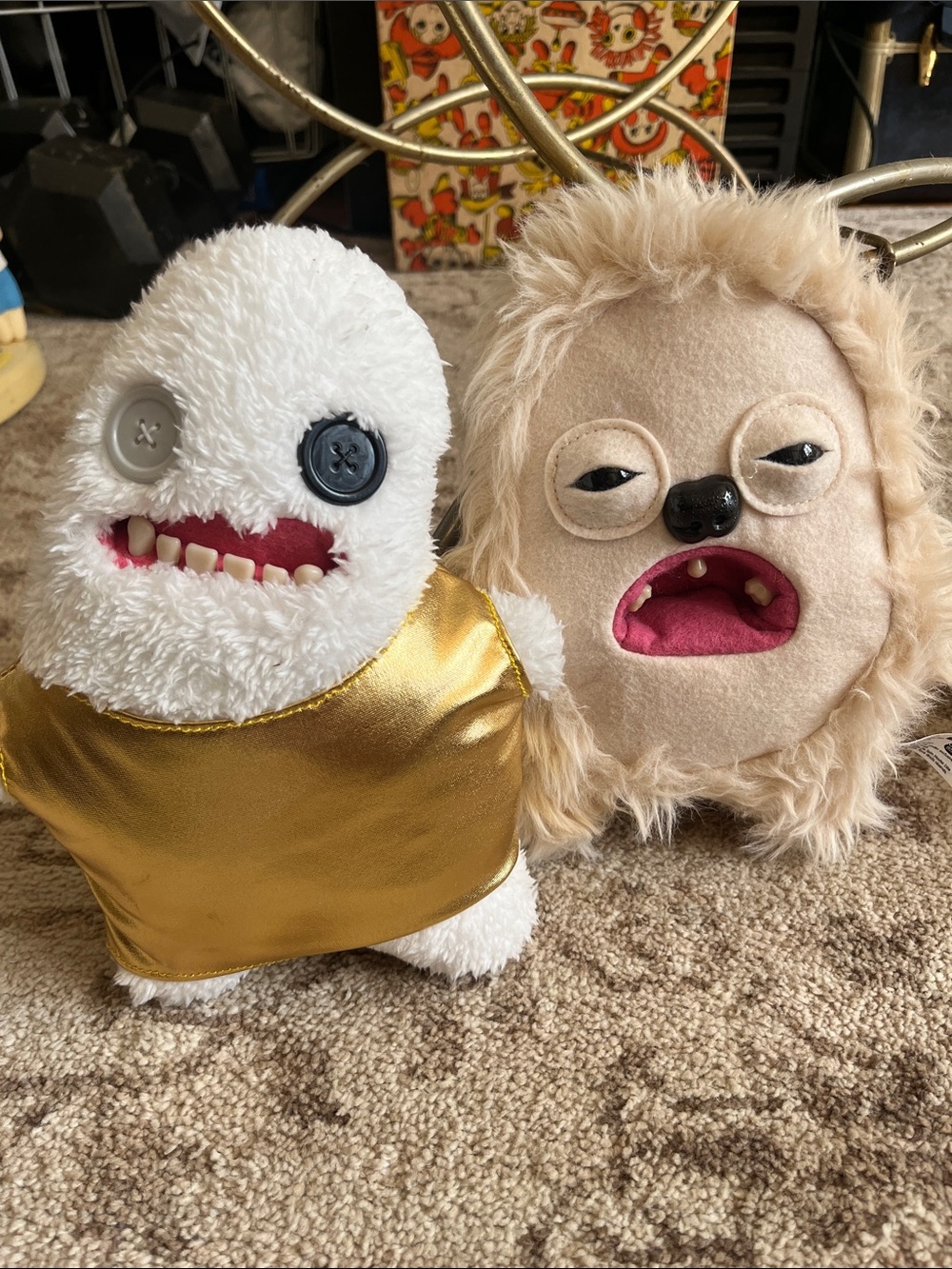 2 Fuggler stuffed animals